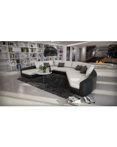 Grand canapé d'angle moderne et original en U : NAHIR